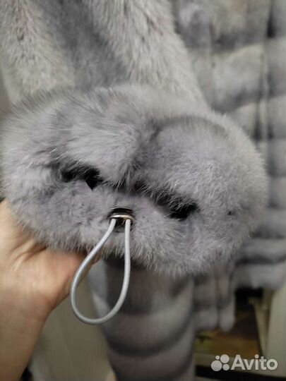 Шуба норковая с капюшоном 46 48