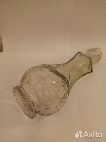 Бутылка рельеф, флакон с крышкой