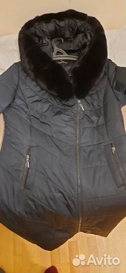 Пуховик женский 48 50 бу длинный