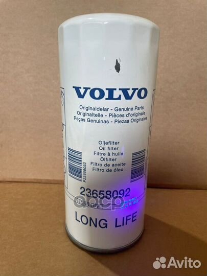 23658092 фильтр масляный Long life H256 D108 O