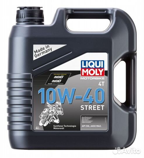 Масло моторное LiquiMoly 4T 10W-40 4л Street полус