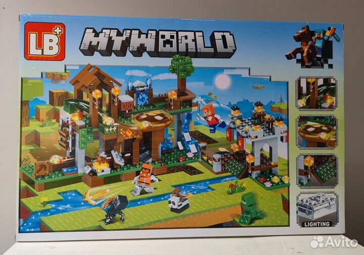 Конструктор Майнкрафт Сражение в деревне