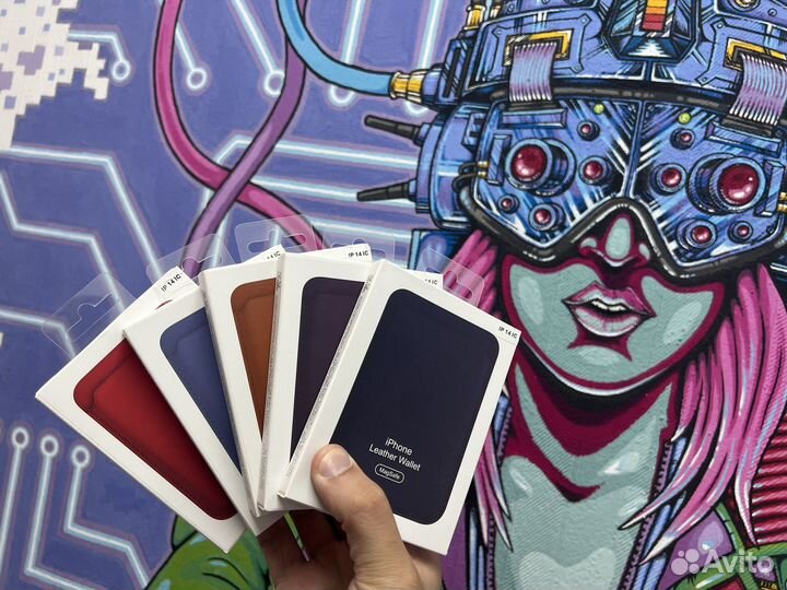 Apple magsafe leather wallet (кошелек для iPhone)