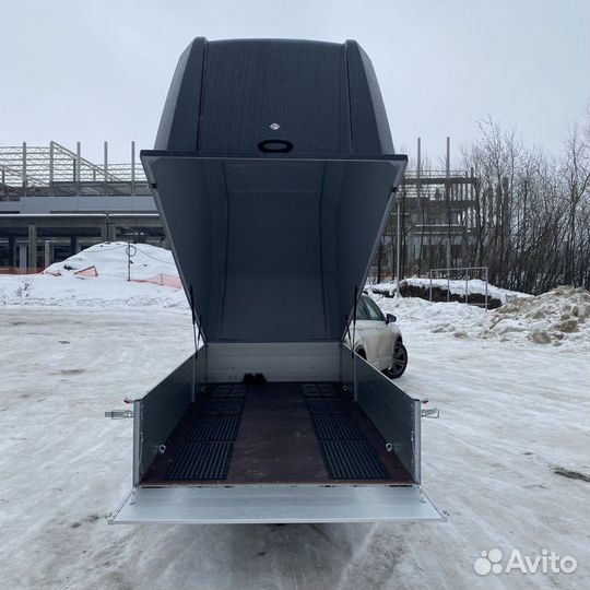 Прицеп с черной Крышкой. Для снегохода