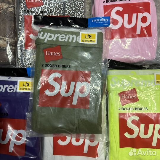 Трусы Supreme boxer briefs hanes