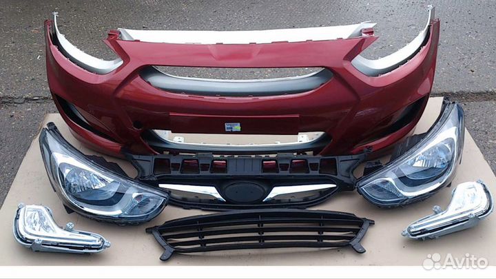 Фара крыло бампер решетка Solaris 1 / 2 2010-2020г