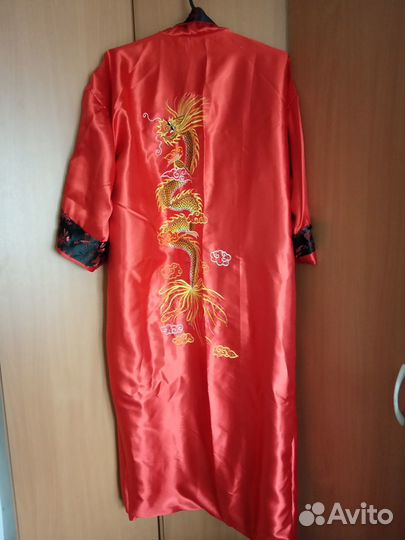 Халат китайский шелковый двухсторонний