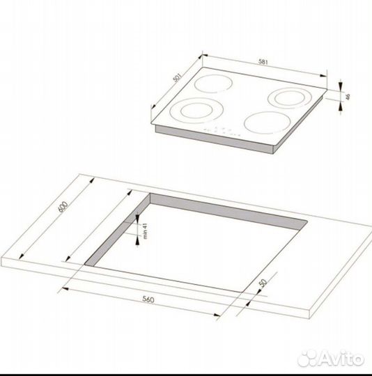 Варочная панель электрическая встраиваемая Hansa
