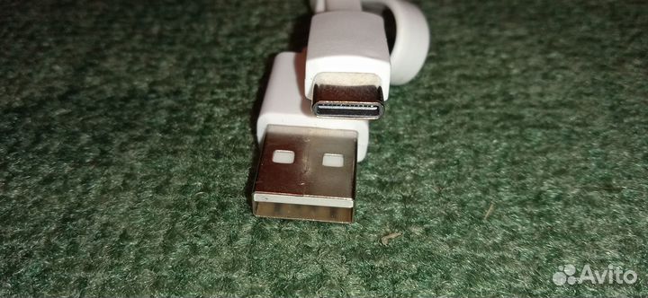 Кабель USB Type-A — USB Type-C 0.19 м белый