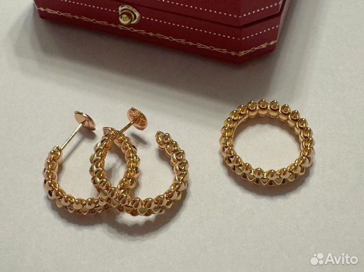 Золотые серьги Clash DE cartier 585п