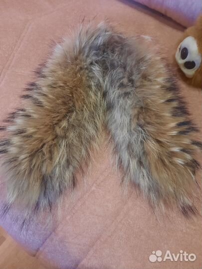 Опушка на капюшон из енота
