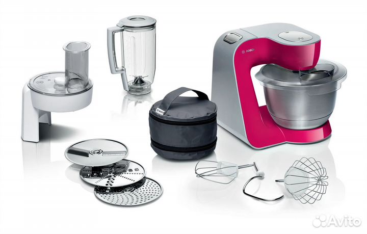 Кухонная машина Bosch MUM58420, 1000 Вт, рубиновый