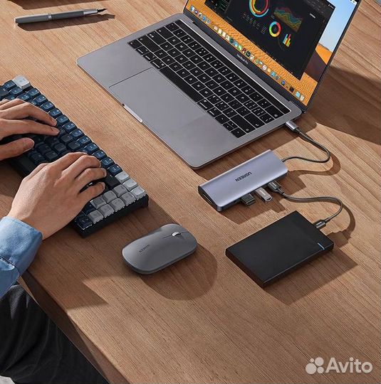 Usb c hub otg type c хаб адаптер переходник ugreen