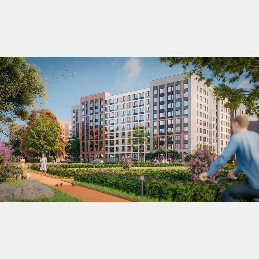 1-к. квартира, 36,7 м², 8/9 эт.