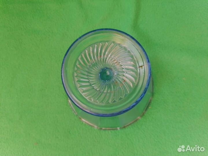 Креманка голубое стекло СССР