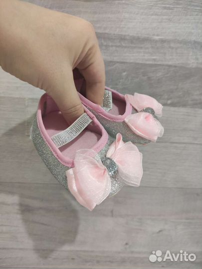 Пинетки туфельки тапочки на малышку девочку годик
