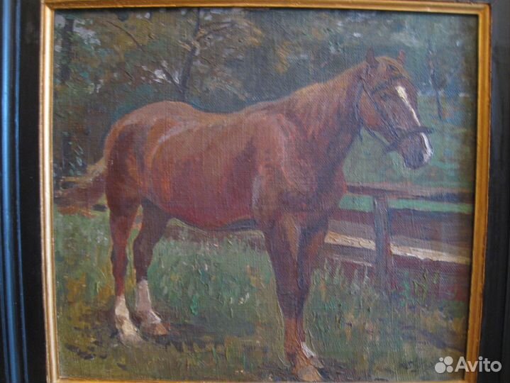 Картина Лошадь Otto Strutzel Германия