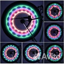 Красочные огни на велосипед 2 шт