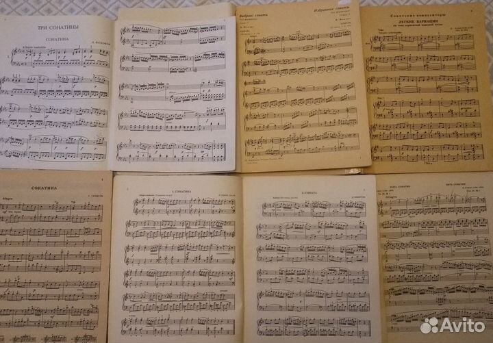 Ноты.Сонатины. вариации для дмш