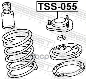 Опора амортизатора переднего toyota lucida estima