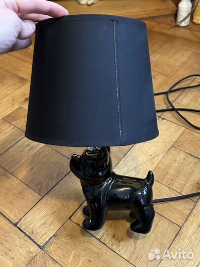 Настольная лампа бульдог