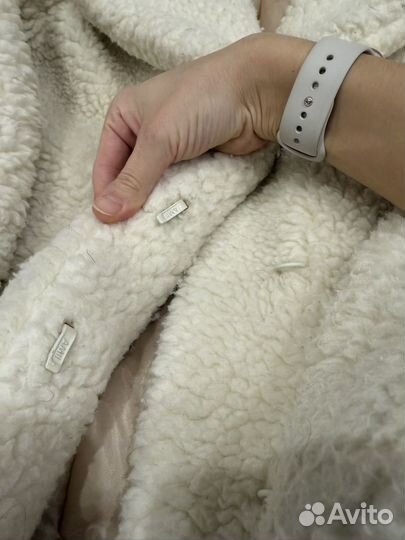 Шуба из стриженной овечьей шерсти