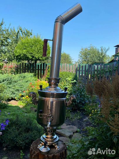 Самовар на углях,дровах,шишках 5 л 1974 г