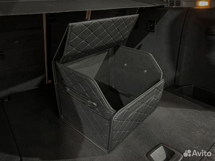 Органайзер M черный, черная строчка