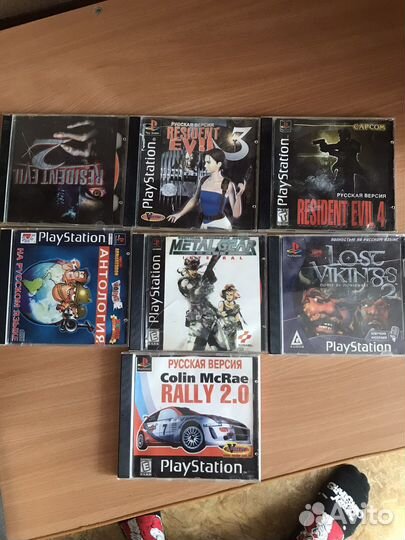 Диски с играми на sony playstation one