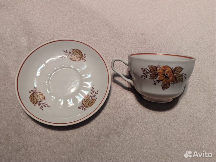 Комплект чашек с блюдцем Чайная пара (12 штук)