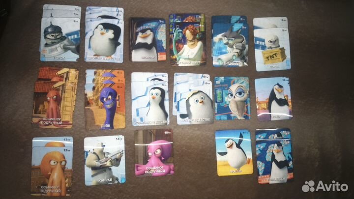 Карточки и альбом Пингвины