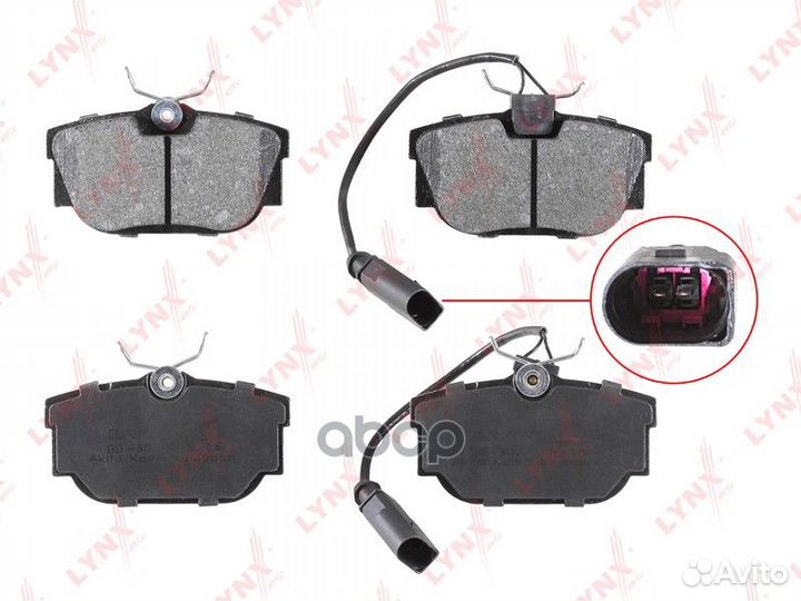 Колодки тормозные дисковые зад BD3027 lynxauto
