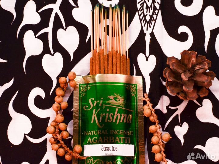 Jasmine 25шт. Индийские благовония (Вриндаван)