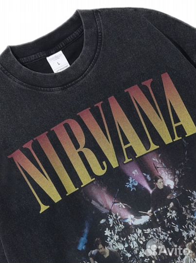 Футболка оверсайз рок группы Nirvana