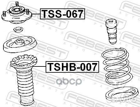 Опора переднего амортизатора TSS067 Febest