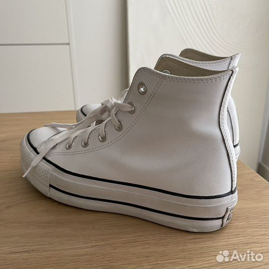 Кеды женские, натуральная кожа converse