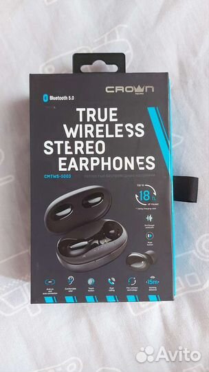 Беспроводные наушники crown