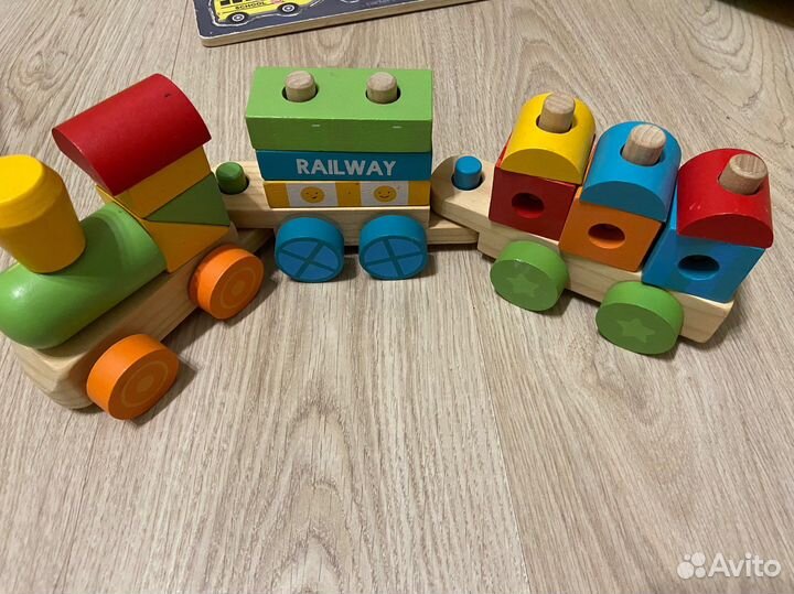 Деревянный Паровоз carters