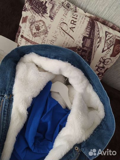 Парка джинсовая