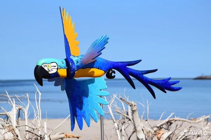 Флюгер попугай от кротов и отпугивания птиц