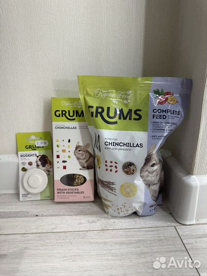 Корм и лакомства для шиншилл
