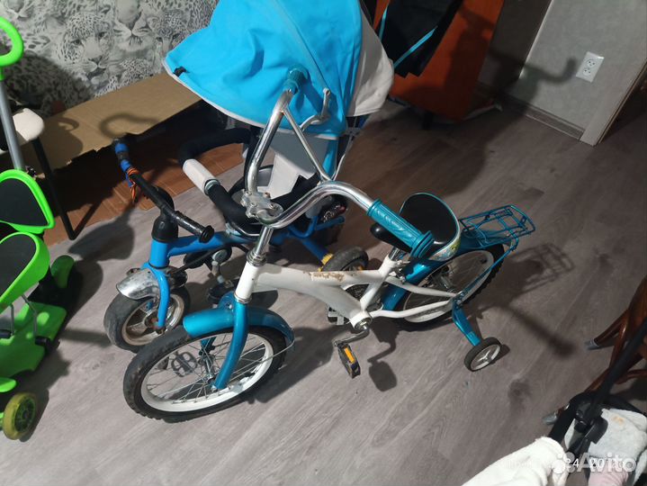 Детские велосипеды и самокат