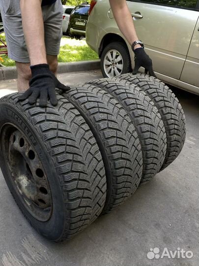 Колеса зимние шипованные Michelin R15 185/65