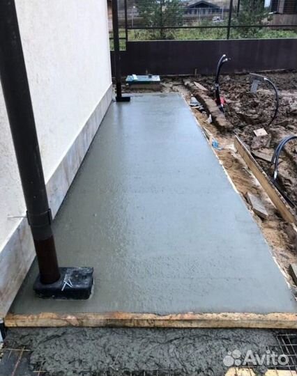 Фундамент Бетонные работы отмостка парковка