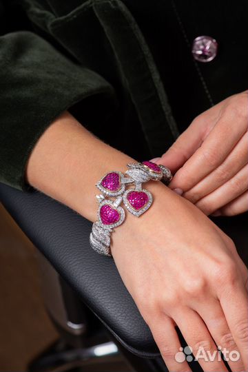 Браслет Vasily Konovalenko Ruby Hearts & Diamonds