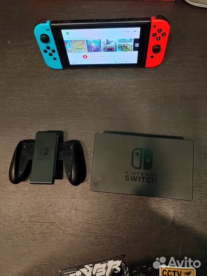 Nintendo switch rev 2 прошитая 128Gb