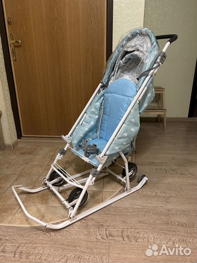 Детские санки коляска