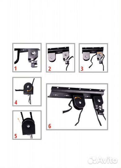 Крепление на потолок для хранения велосипеда