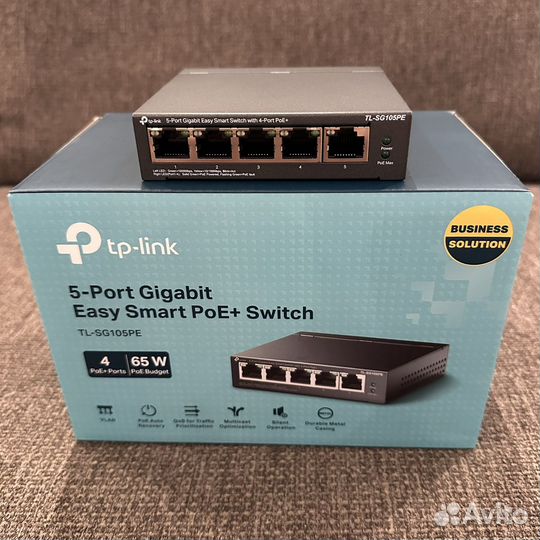 Коммутатор PoE+ TP-link TL-SG105PE