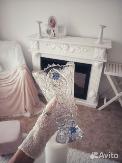 Ваза хрустальная Гусь хрустальный